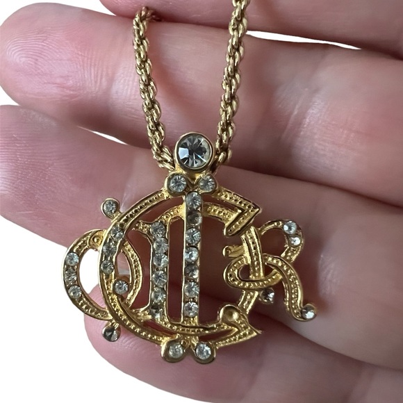Christian Dior Logo Necklace - Vintage - Picture 2 of 6